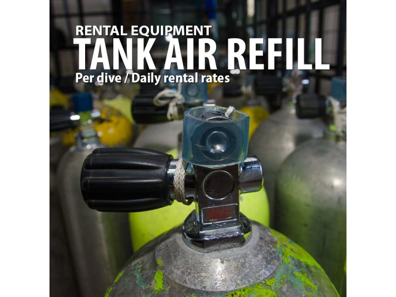 Scuba tank air refills services