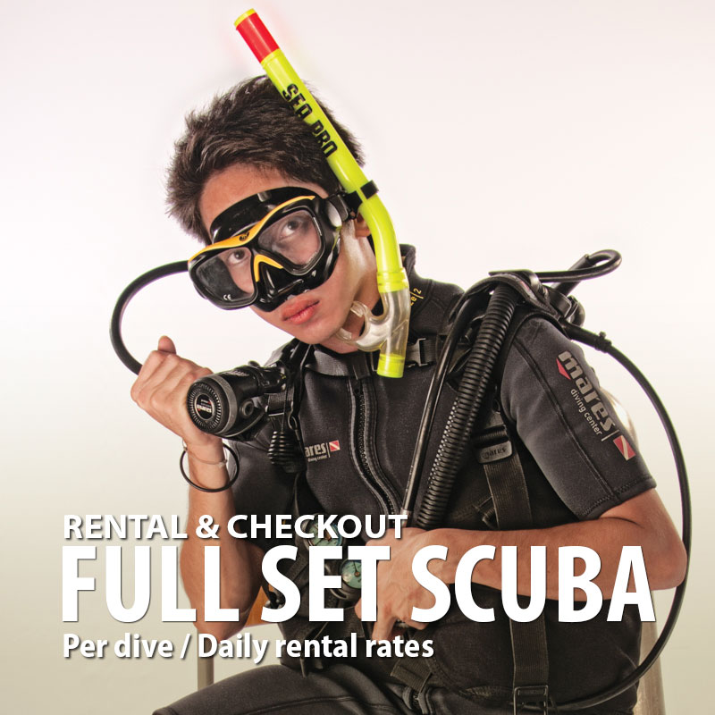 Fullset scuba gear rental